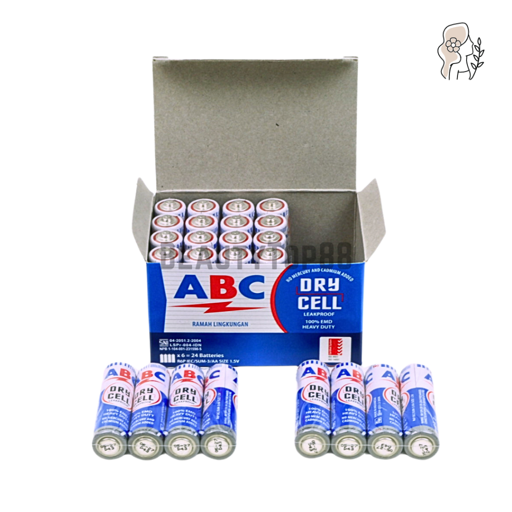 Jual Baterai ABC Biru AA A2 isi 4 pcs / Battery Batu Batre ABC Dry Cell ...