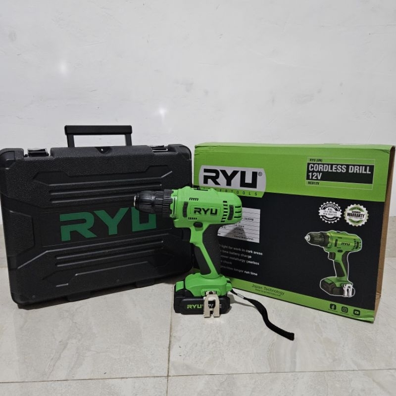 Jual Mesin Bor Baterai RYU RCD12V Cordless Drill 12V Putra Inti ...
