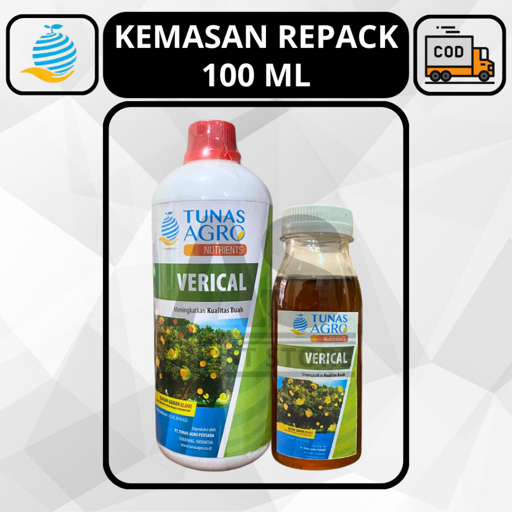 Jual Pupuk Organik VERICAL Ferti Cal Kemasan Repack 100ml Tunas Agro ...