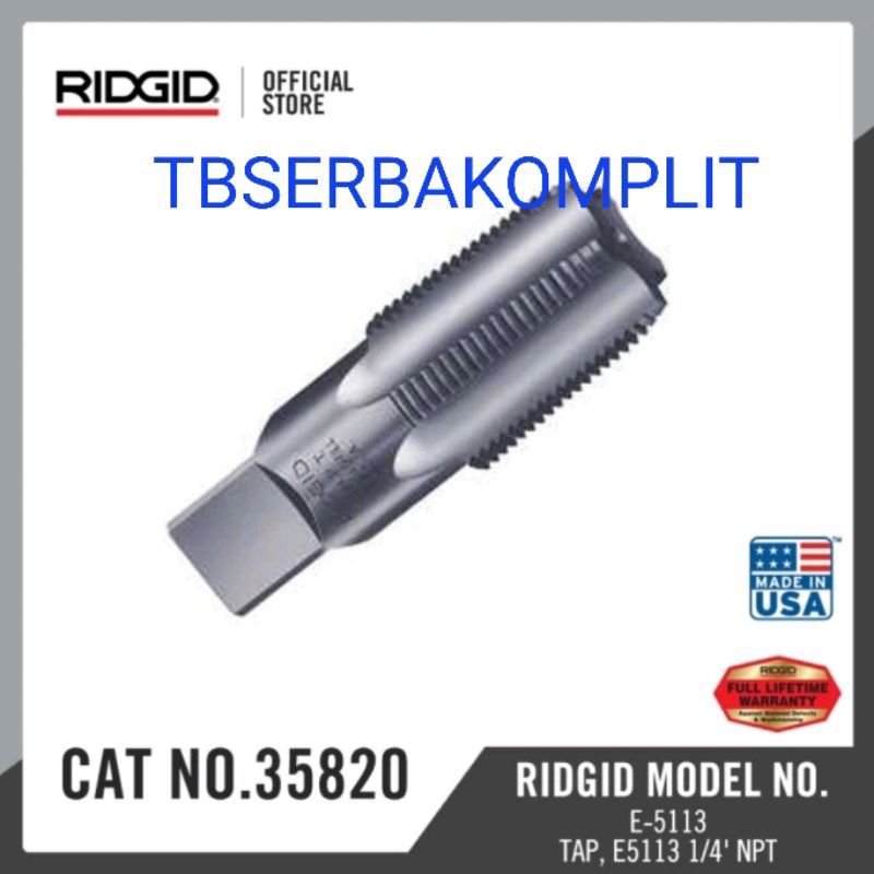Jual Ridgid 35820 Pipe Tap 1/4