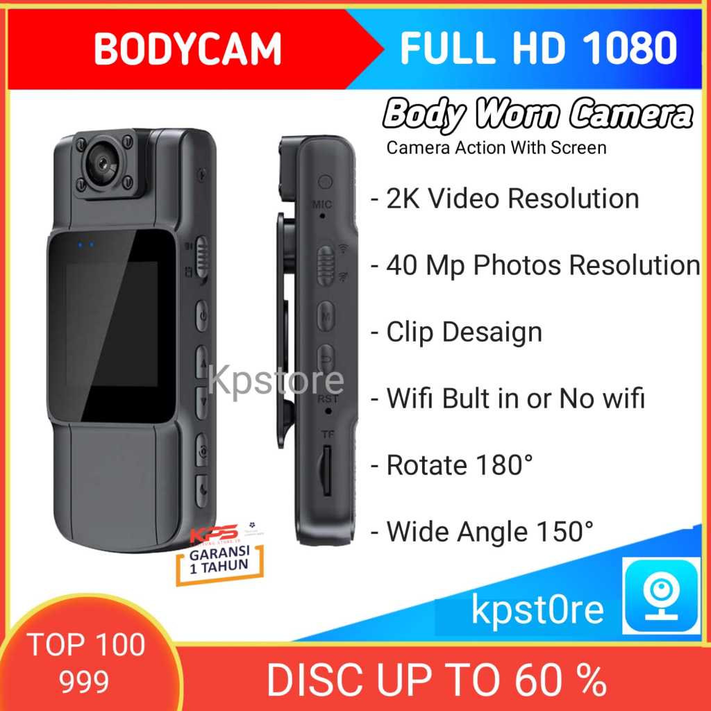 Jual BODY KAMERA MINI JERNIH FULL HD 2K DENGAN LAYAR 1.5 INCH | BODY ...