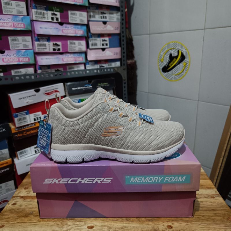 Jual Skechers Pure Genius - Optimisctic Mix Natural / Navy Lite Blue ...