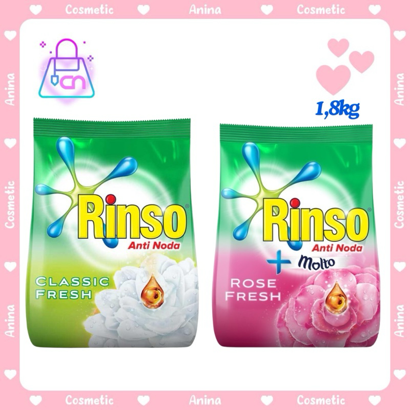 Jual Rinso Deterjen Bubuk Anti Noda 1.8 Kg | Shopee Indonesia