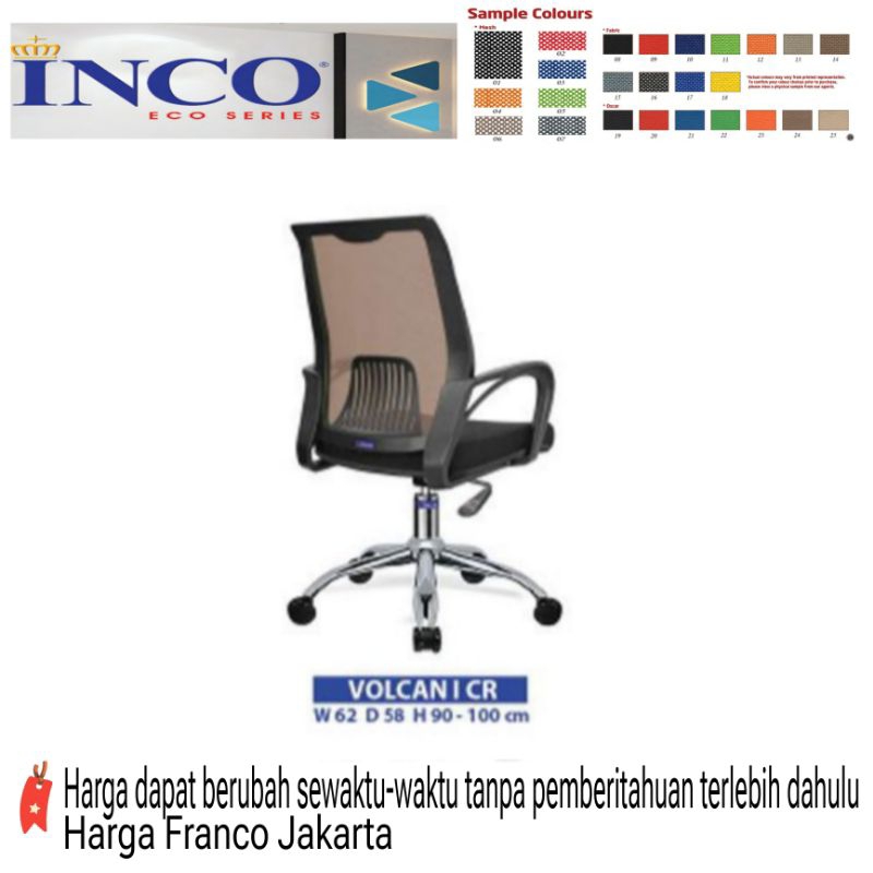 Jual KURSI KANTOR INCO VOLCAN I NET KURSI KERJA KURSI KANTOR STAFF