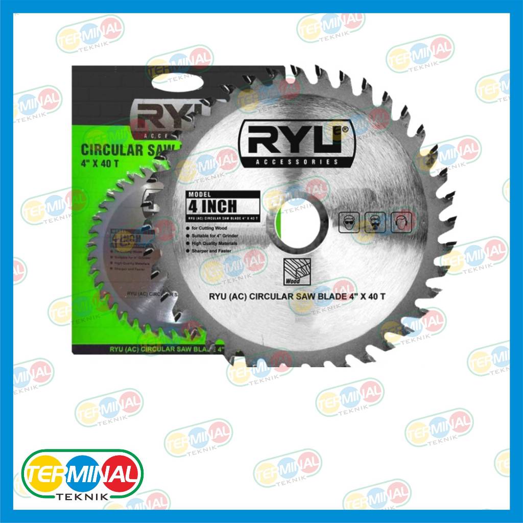 Jual Ryu Circular Saw Blade 4 Inch 40T 60T 72T Mata Gerinda Potong Kayu ...