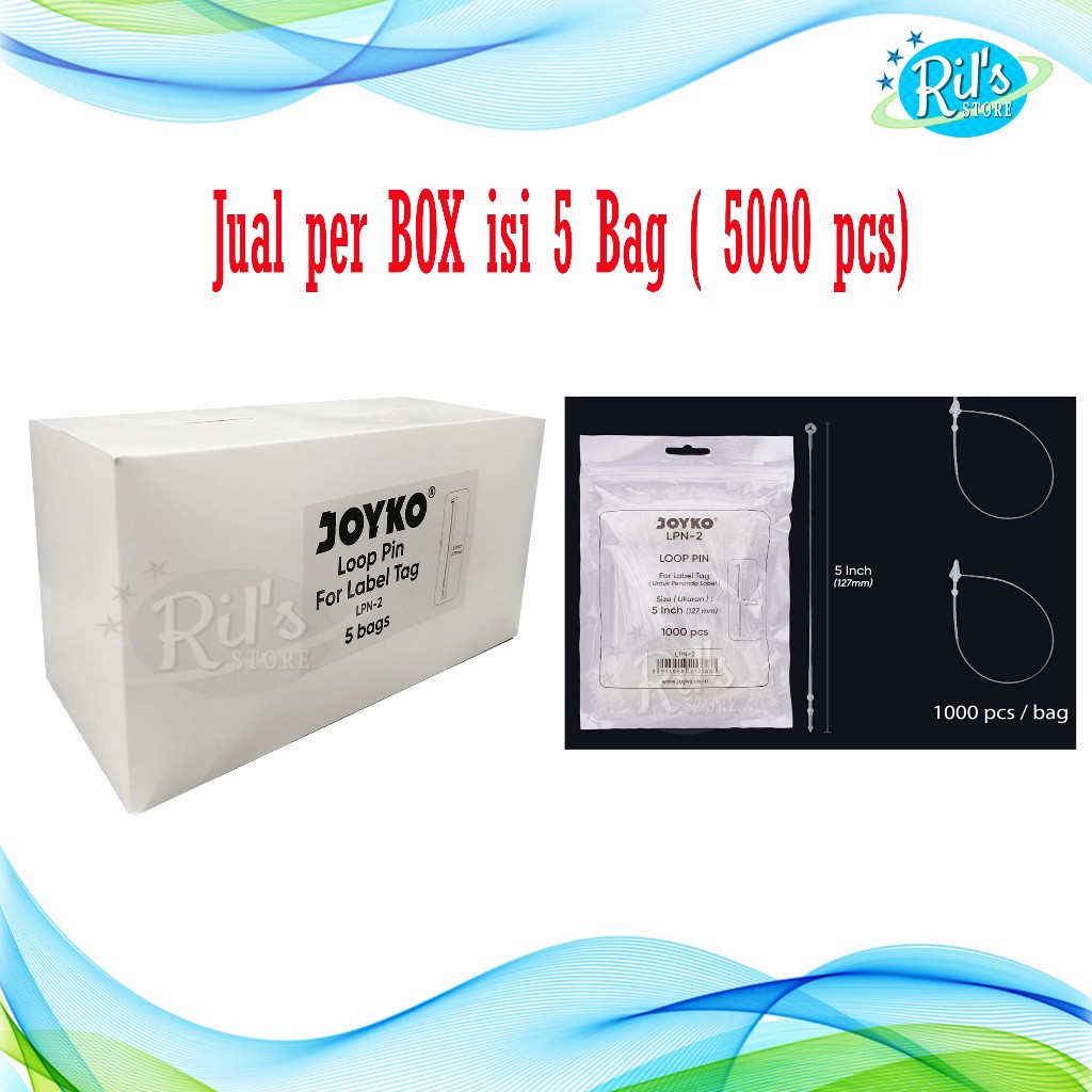 Jual JOYKO LOOP PIN 5 INCH JOYKO / LOOP LOCK PIN / TALI HANGTAG 5.000 ...