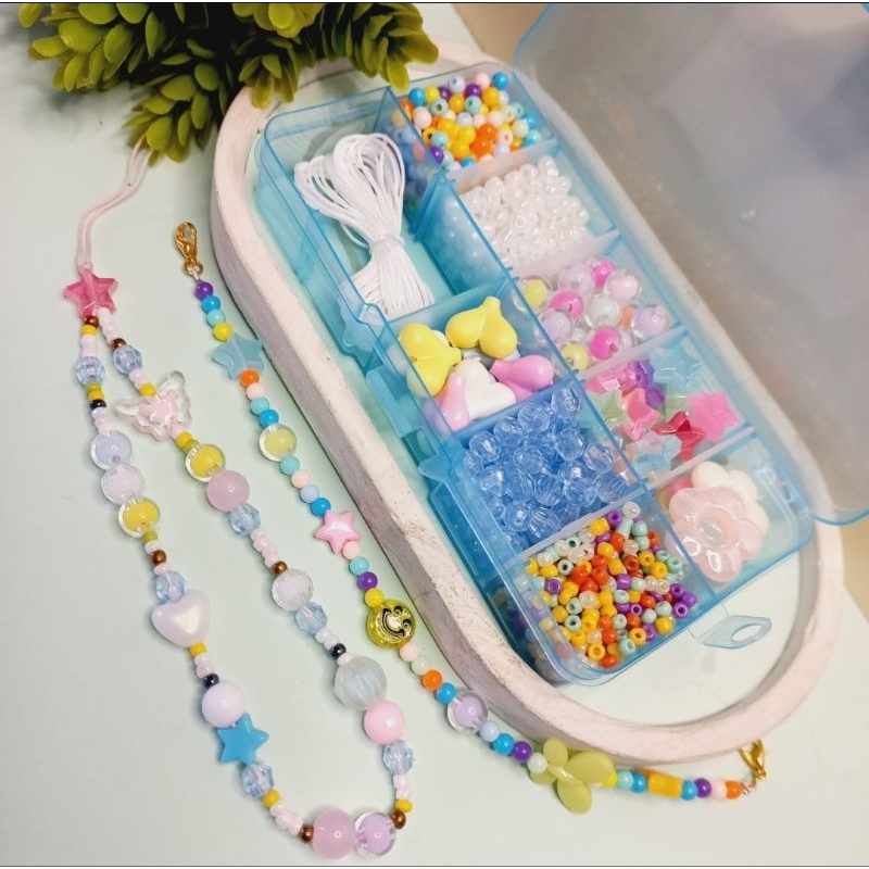 Jual PAKET GEMAR RONCE 2 | DIY BEADS KIT GELANG CINCIN KALUNG GANTUNGAN ...
