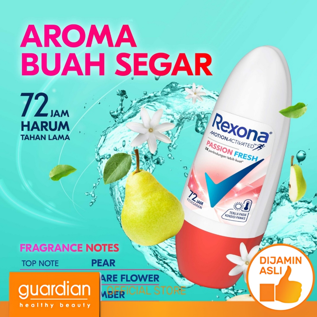 Jual REXONA WOMEN Roll On Passion 45ml | Shopee Indonesia