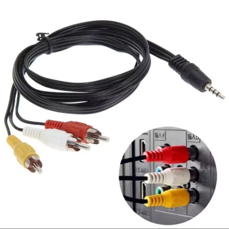 Jual Kabel AV to RCA bisa untuk STB Android | Shopee Indonesia