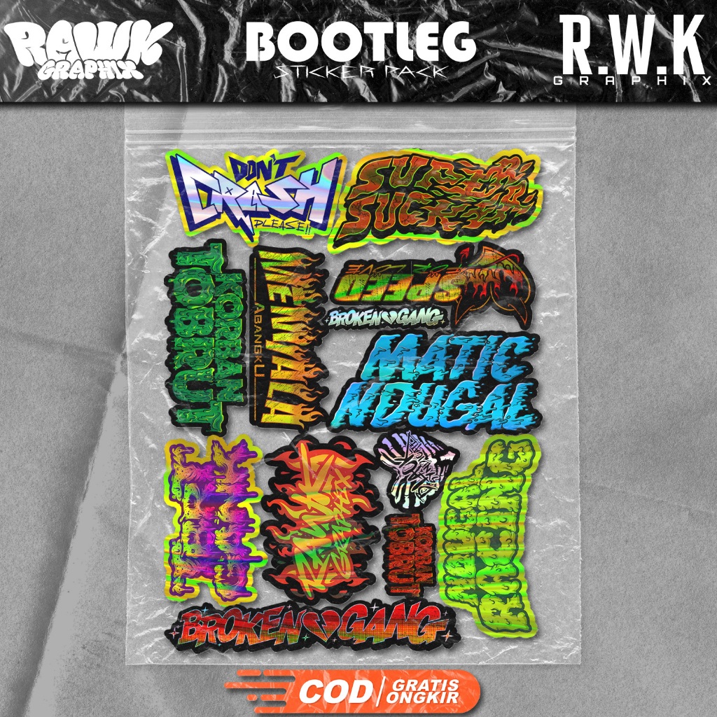 Jual ( COD ) STIKER PACK NDUGAL RACING TBRTGANK KORBAN TOBRUT MENYALA ...