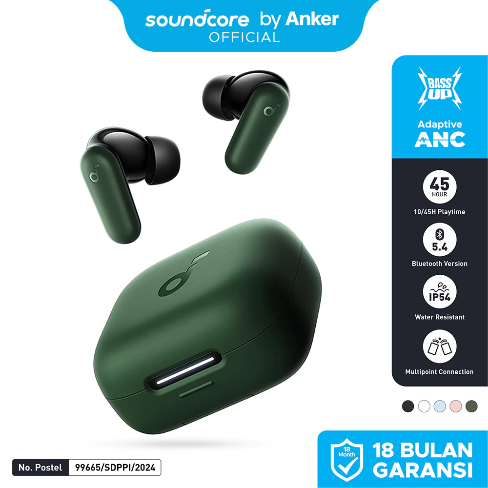 (NEW LAUNCH) Soundcore Anker R50i NC Earbuds Adaptive Noise Canceling Headset Earphone Bluetooth 5.4 TWS Low Latency