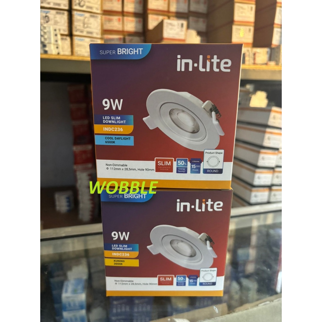 Jual INDC236 IN LITE LAMPU SPOTLIGHT LED INLITE DOWNLIGHT LED SPOT 9W 9 ...
