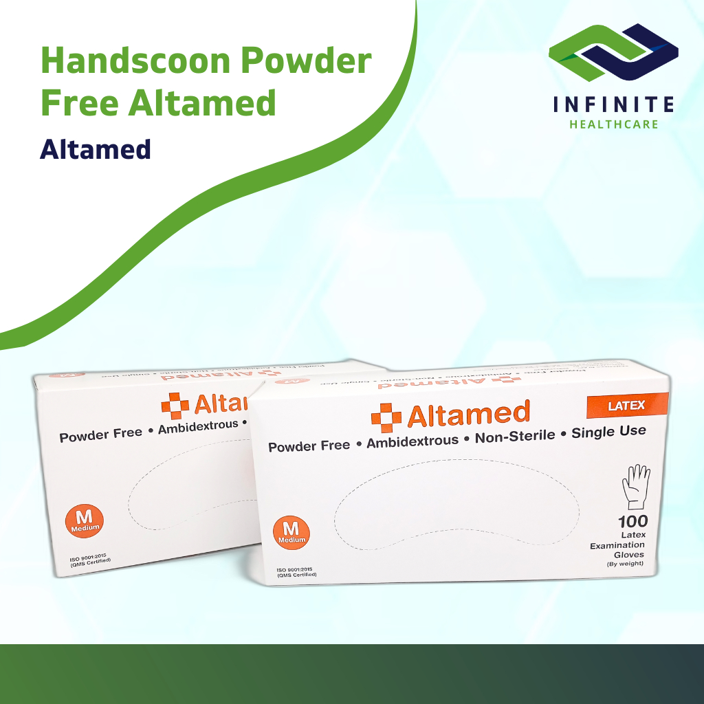 Jual Handscoon Altamed Powder Free Sarung Tangan Medis Altamed Non ...
