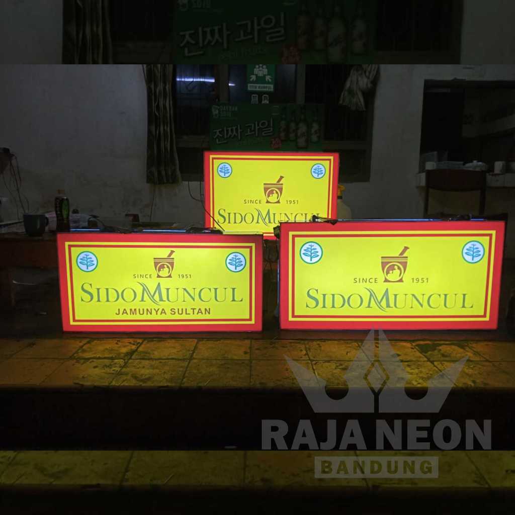 Jual NEON BOX KOTAK 2 SISI BISA CUSTOM UKURAN 70cm | Shopee Indonesia