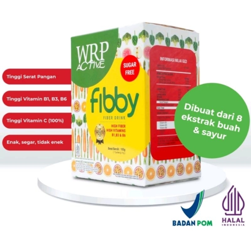 Jual WRP Active Fibby Fiber Drink 105gr | Shopee Indonesia