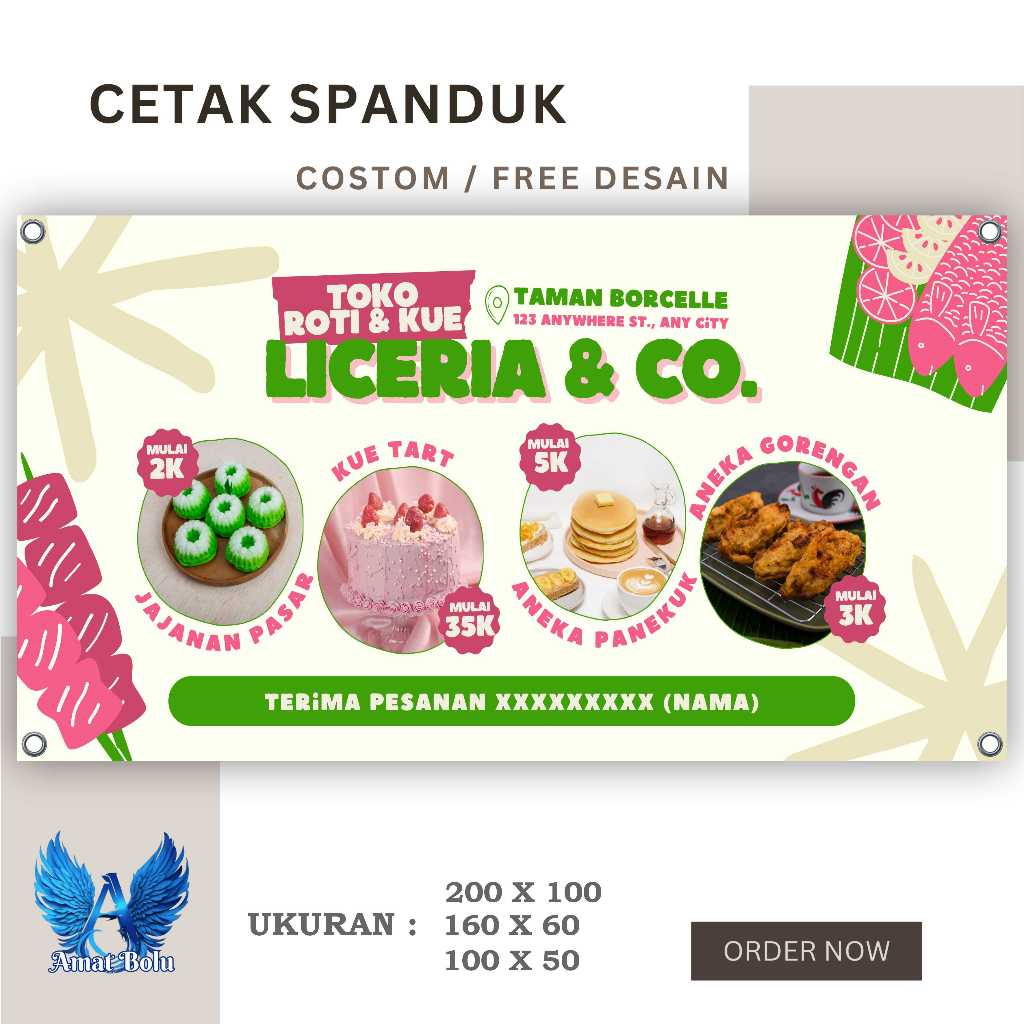 Jual Spanduk Banner Toko Roti & Kue Bisa Request | Shopee Indonesia