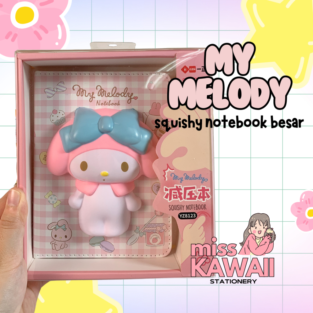 Jual My Melody Squishy Notebook Besar / Buku Catatan/ Memo Squishy ...