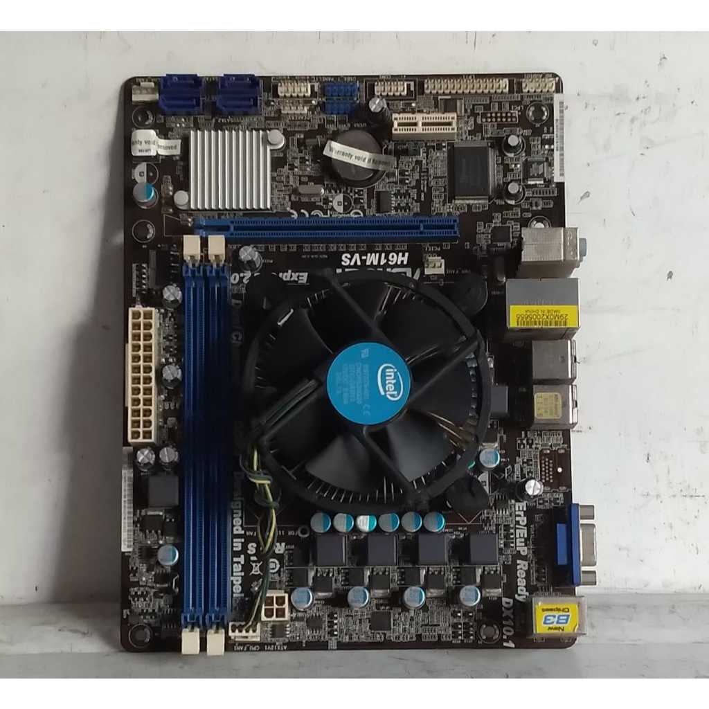 Jual Motherboard ASROCK MODEL H61M-VS dan processor PENTIUM G2120 tanpa ...