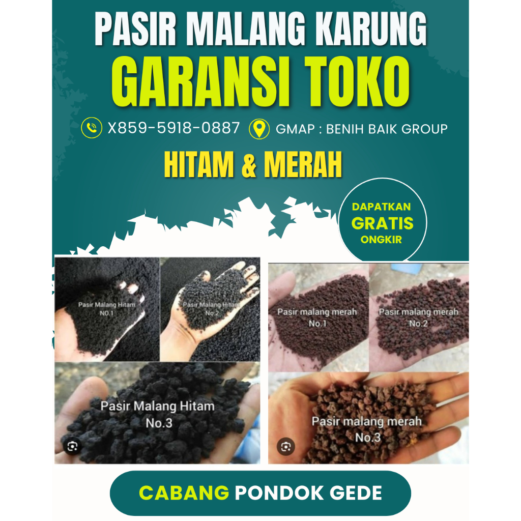 Media Tanam Pasir Malang PER KARUNG Lokasi PONDOK GEDE +_ 7 kilo