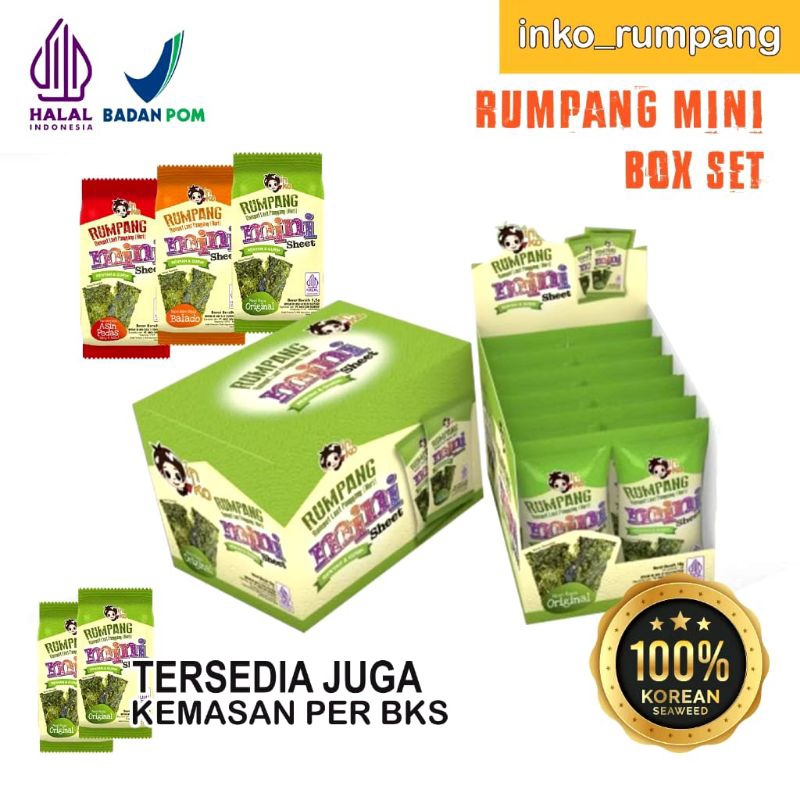 Jual INKO RUMPANG MINI RUMPUT LAUR PANGGANG/ SUSHI NORI HALAL BPOM ...