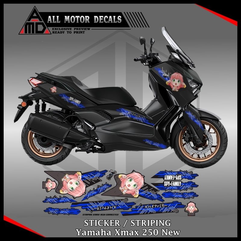 Jual Striping Yamaha Xmax 250 New Connected / Sticker Xmax 250 ...