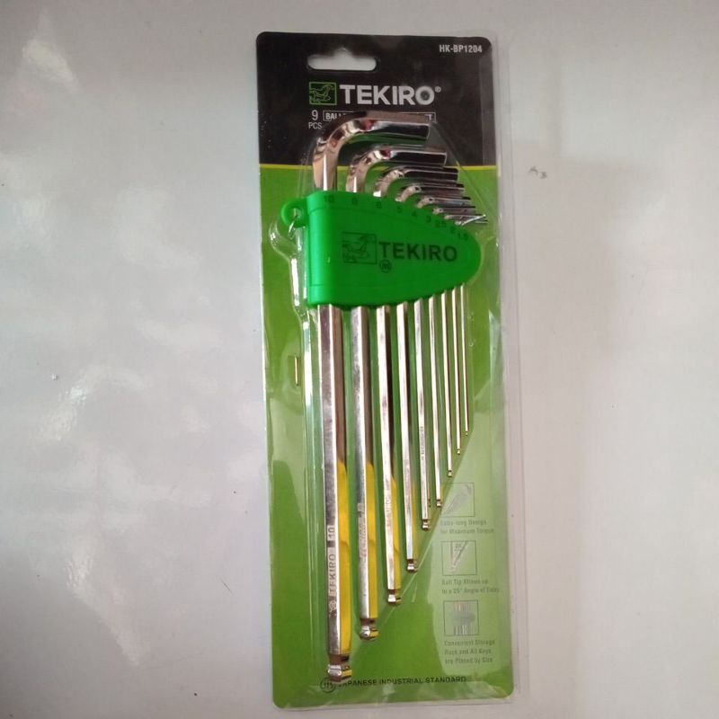 Jual Kunci L tekiro set kunci L ballpoint tekiro 9 pcs kunci L set