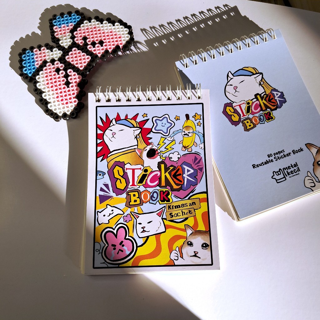 Jual METAL KECIL Sticker Book Pocket Size | Buku Koleksi Sticker A6 ...