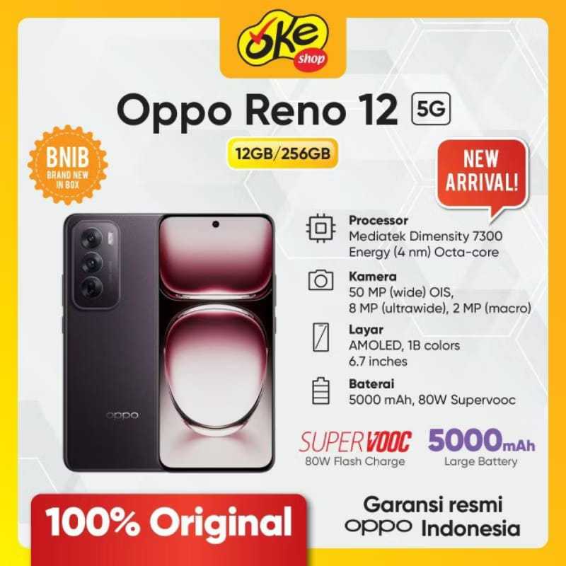 Jual Oppo Reno 12 5G 12/256GB - Garansi Resmi Oppo Indonesia | Shopee ...