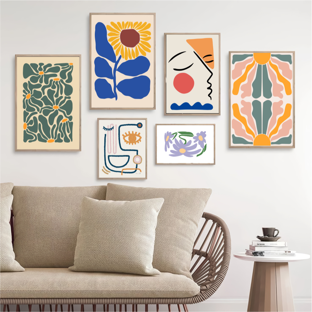 Hiasan dinding nordic aesthetic minimalis walldecor pajangan dekorasi abstrak