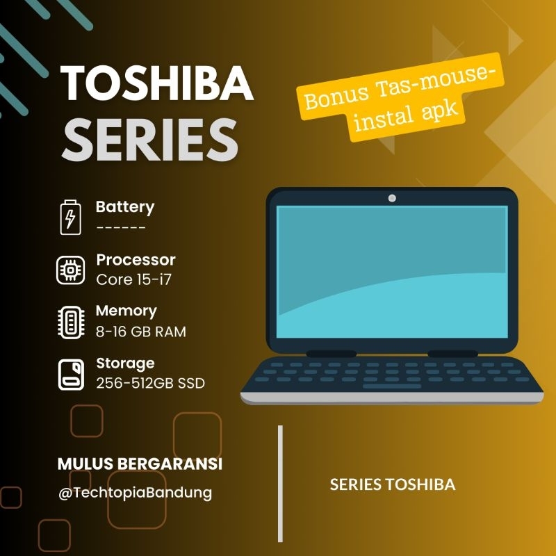 Jual Toshiba SERIES Prosesor Core i7 Gen8 Mulus BERGARANSI | Shopee