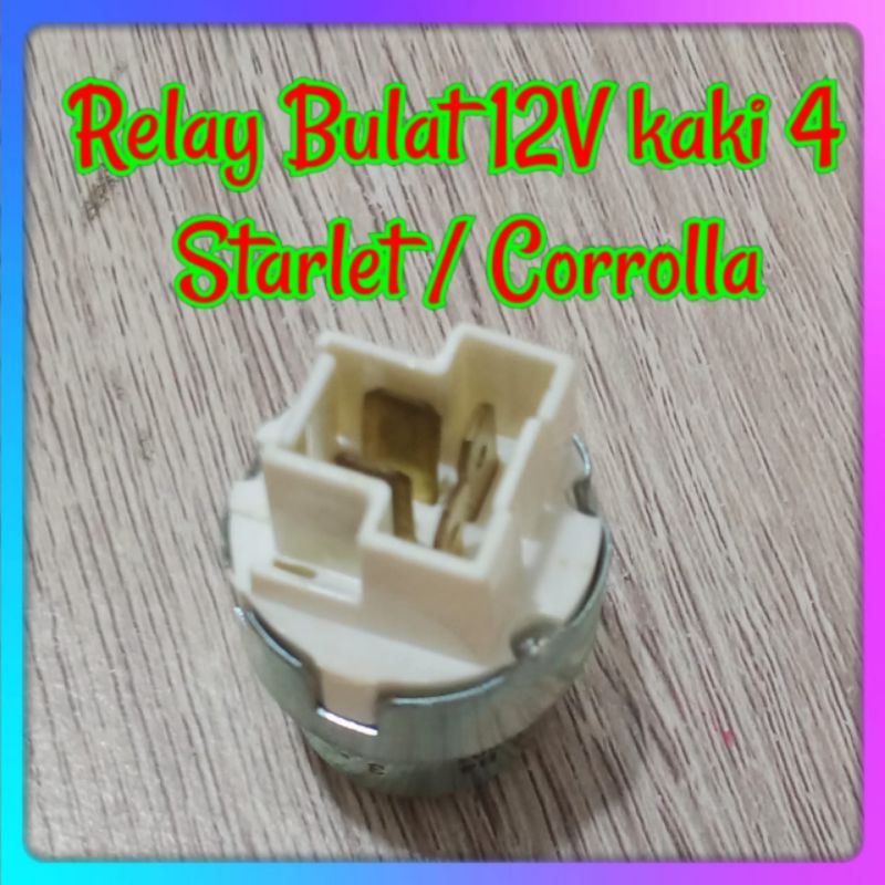 Jual RELAY BULAT 12V KAKI 4 STARLET / COROLLA | Shopee Indonesia