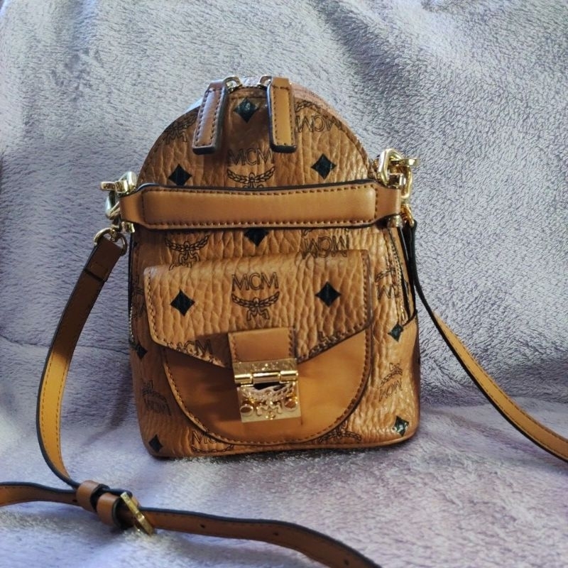 Jual MCM Backpack sling/ ransel. mini Sling | Shopee Indonesia