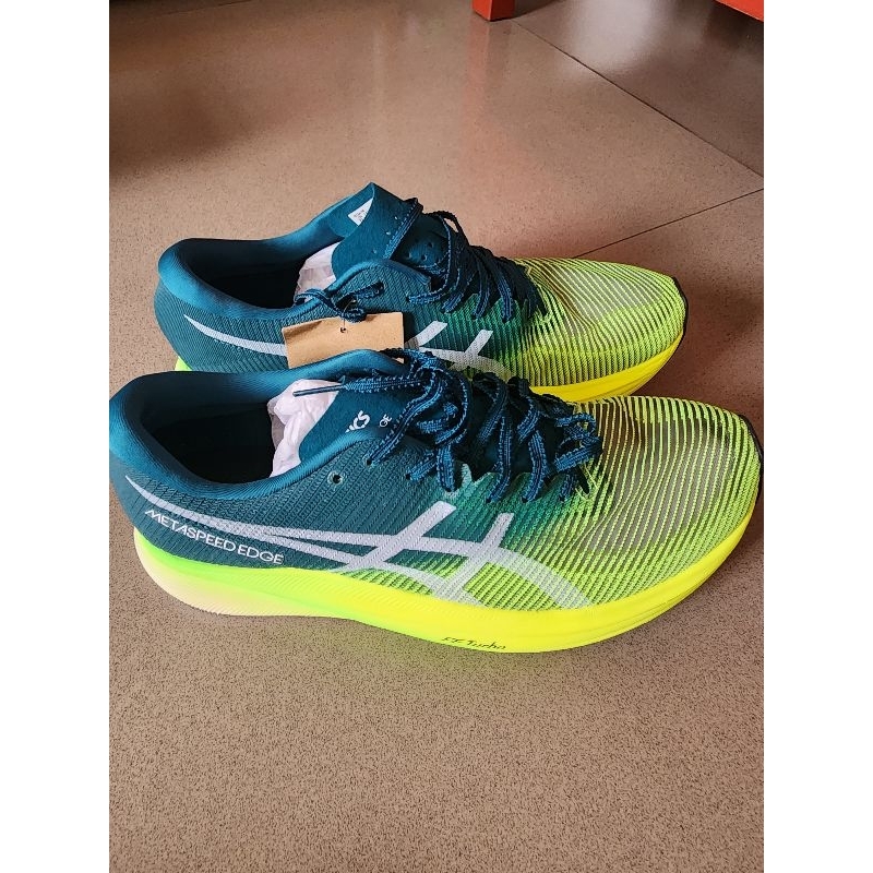 Jual ASICS Metaspeed Edge+ safety yellow uk 42,5 ORI lengkap | Shopee ...