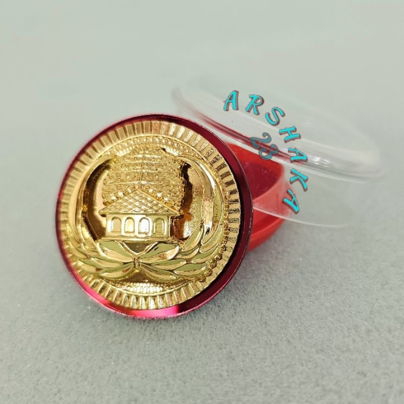 Jual Pin Korpri ASN Bulat Akrilik Premium Gerigi Timbul Plus Box Pin ...