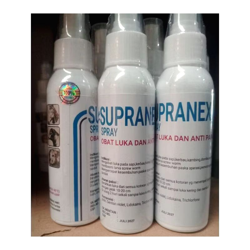 Jual SUPRANEX SPRAY 120ML OBAT LUKA & ANTI PARASIT HEWAN TERNAK SAPI ...