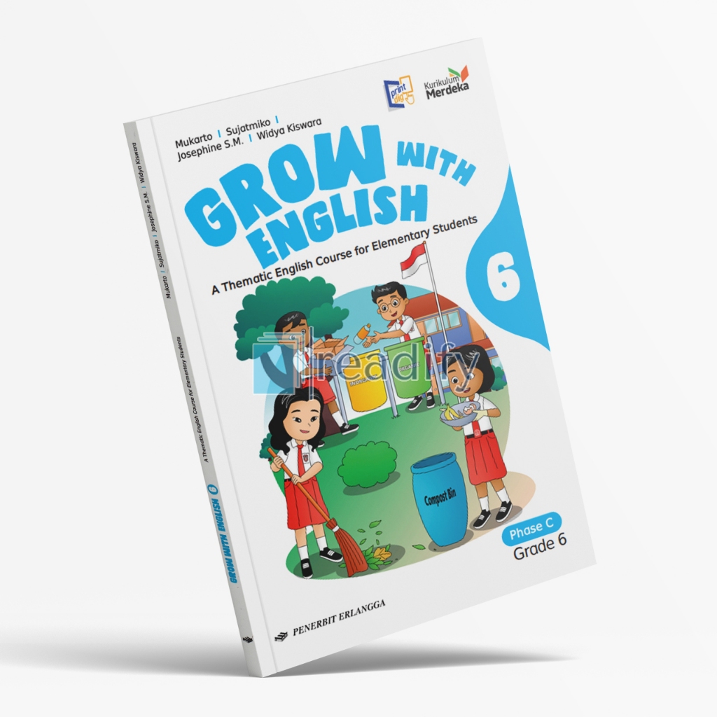 Jual Buku Grow With English Kelas 1 2 3 4 5 6 SD/MI Erlangga Kurikulum ...