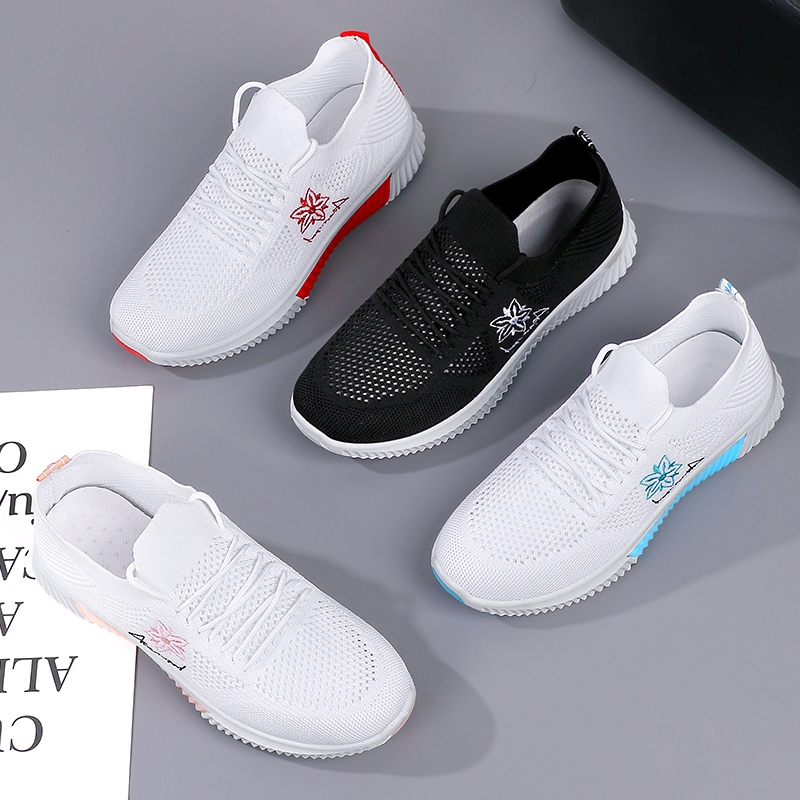 Jual Gobra ♕ SEP103 (Tanpa Kotak) Sepatu Sneakers Wanita Motif Bunga ...
