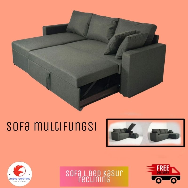 Jual Sofa L Bed Sofabed Reclining Storage Sofa Kursi Tamu Sofa