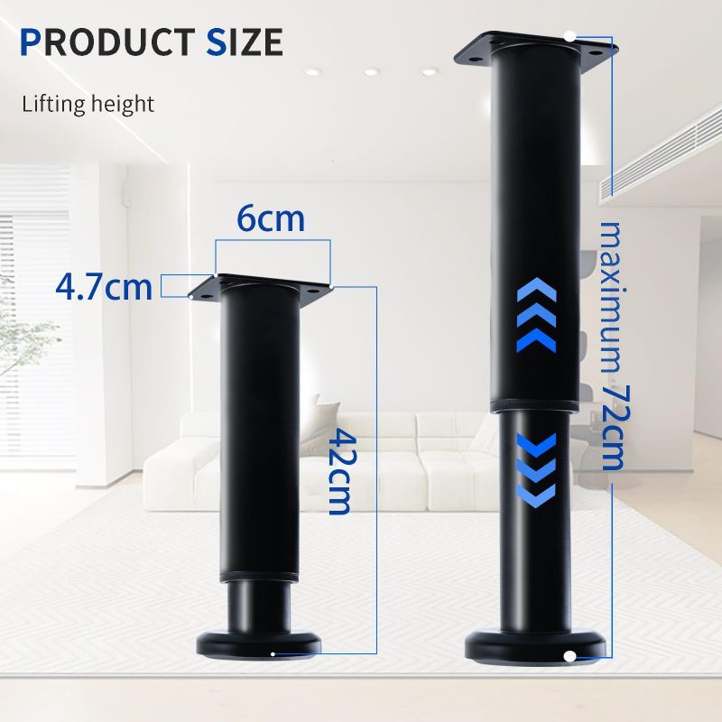 Jual Kaki Meja Adjuster Table Leg 42-72cm, 72-110cm Kaki Meja Bulat ...