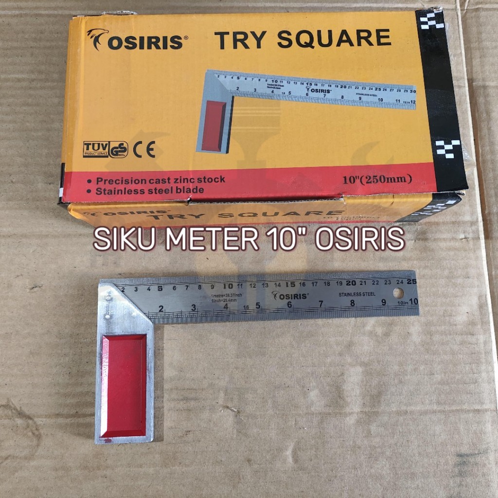 Jual SIKU METER PENGGARIS TUKANG PENGARIS SIKU TEBAL STAINLESS 10 ...