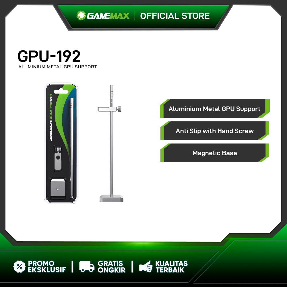 Jual GameMax GPU-192 Black VGA Holder / GPU Holder | Shopee Indonesia