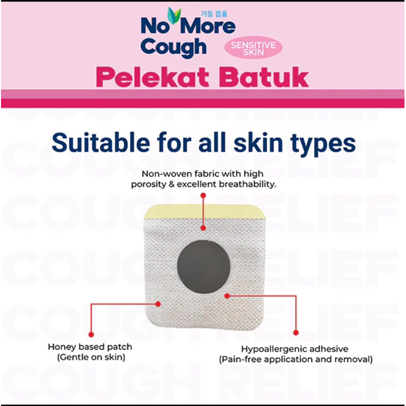 Jual No More Cough Patch Koyo Batuk Pilek Plester Herbal Organik ...