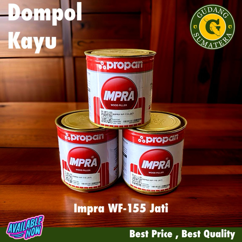 Jual DOMPOL KAYU / DOMPOL IMPRA WOOD FILLER 115 JATI 133 TEAK | Shopee ...