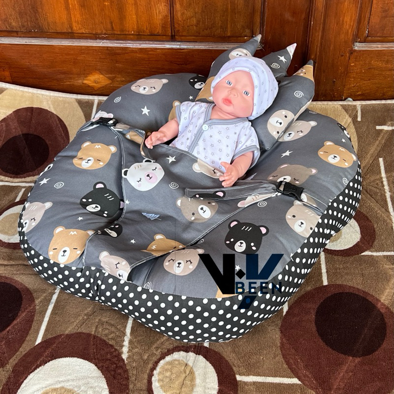 Jual Sofa Bayi Premium Jumbo Multipungsi Free Bantal Mahkota Dan