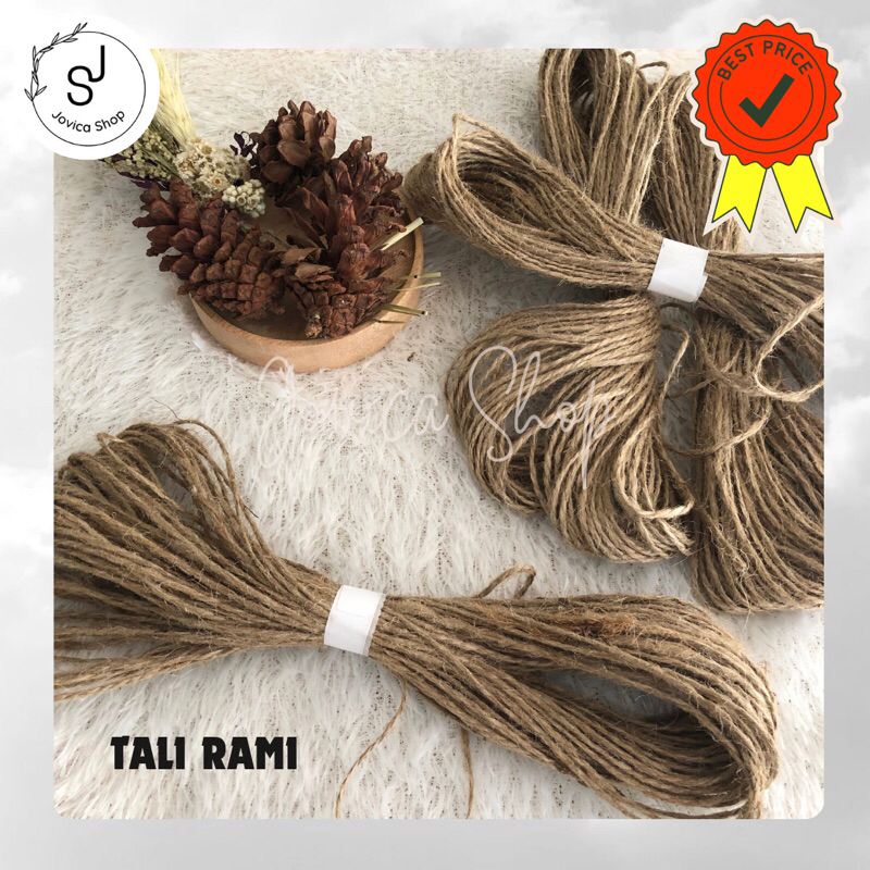 Jual TALI RAMI TEBAL 2 PLY (1 IKAT 25 M) | Shopee Indonesia
