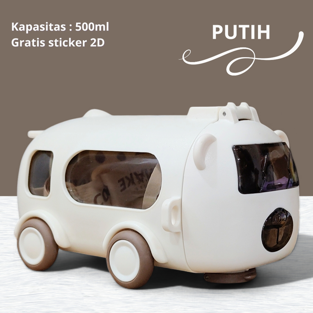 Jual Botol Minum Mini Bus 500ml / Botol Air Bentuk Mobil / Botol Minum ...