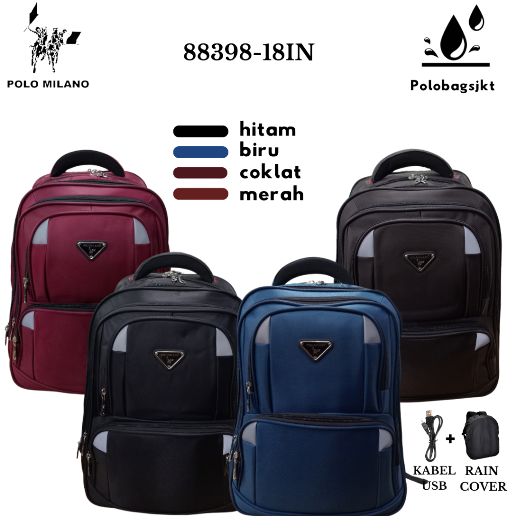 Polo Milano Ransel Backpack Elegan