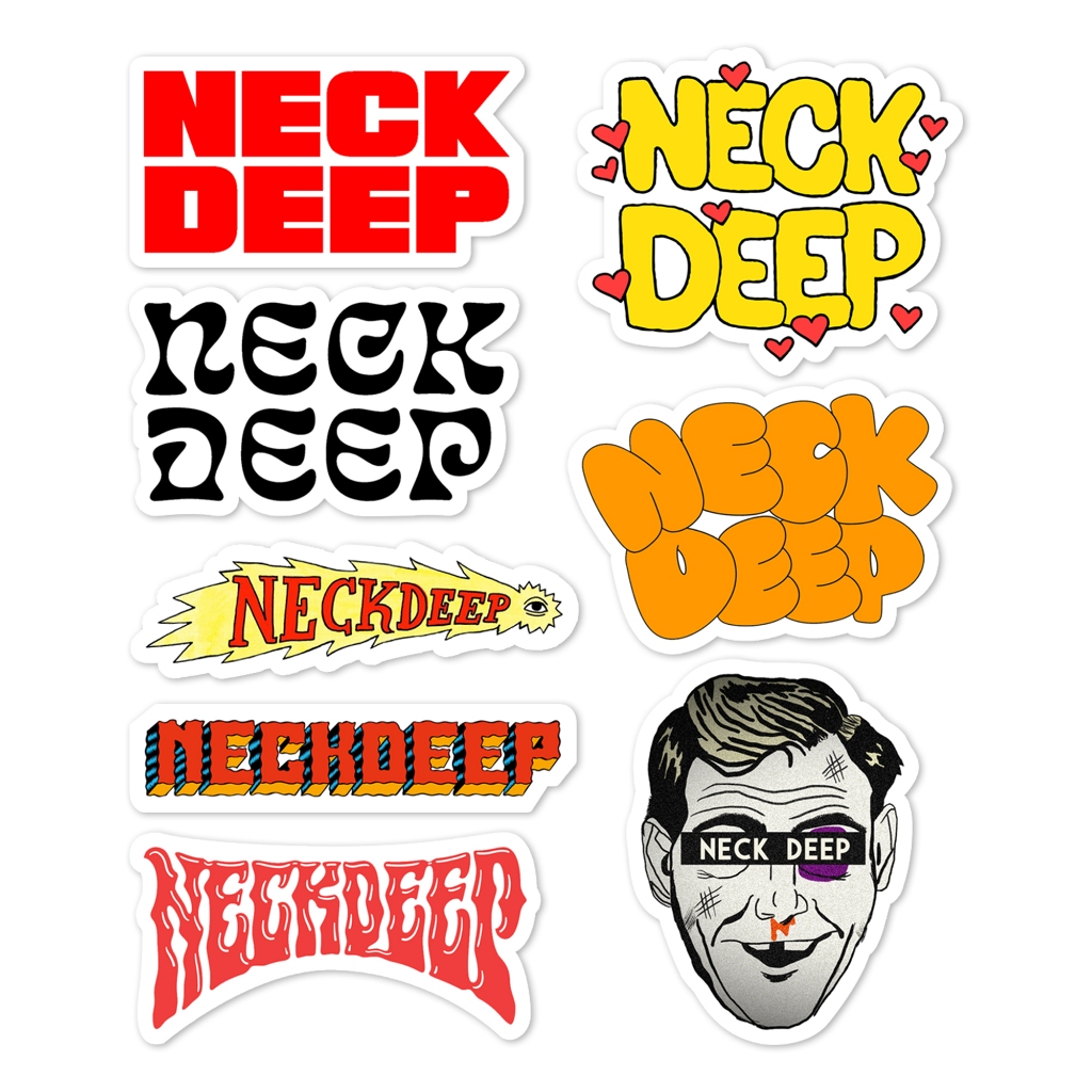 Jual Stiker NECK DEEP Sticker Pack Band vol. 1 (Neck Deep) | Shopee ...