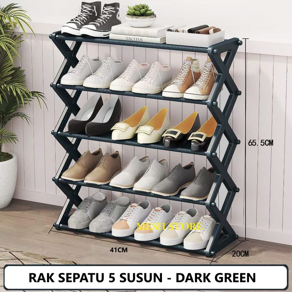 Jual Rak Sepatu 5 Susun Tingkat / Tempat Penyimpanan Sepatu & Sandal ...