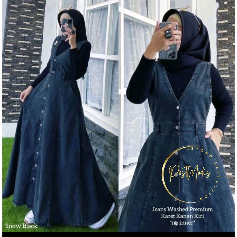 Jual LYODRA OVERALL WANITA KOREAN JEANS VILLO JAMSUIT ROK DRESS STANDAR ...